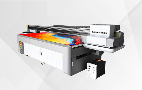 เครื่องพิมพ์แบบ Inkjet เครื่องพิมพ์รูปแบบใหญ่ ความสูงกลาง 10 ซม. และสีหมึกสีเหลืองสําหรับการพิมพ์มืออาชีพ