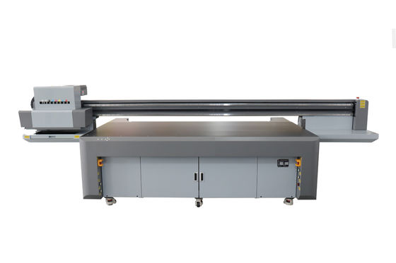 เครื่องพิมพ์ UV flatbed อุตสาหกรรม เครื่องพิมพ์หมึกเจ็ตแบบดิจิตอลแบบ flat bed ที่มีพลัง