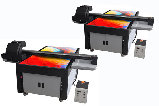 เครื่องพิมพ์เครื่องฉลาก UV ขนาดใหญ่ 2 หัว พร้อมหมึก LED UV