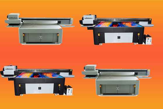การพิมพ์แบบ Inkjet เครื่องพิมพ์ขนาดใหญ่ พร้อมไฟ LED UV และ W CMYKLCLM สีหมึกน้ํามันเบา