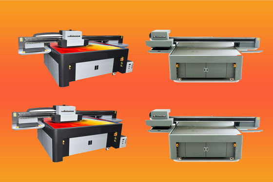 เครื่องพิมพ์ UV Inkjet เครื่องพิมพ์ Konica 1024I 108 Sqm / ชั่วโมง สีขาว ไลท์โอเล่ Double Way