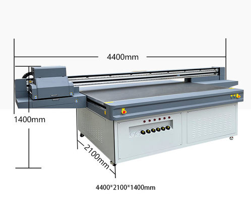 เครื่องพิมพ์ UV ขนาดใหญ่ 2500 มม / เครื่องพิมพ์ UV Flatbed พร้อม CMYK สดใส + สีอ่อน 8 Pass