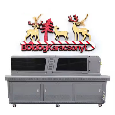 เครื่องพิมพ์ยูวีความละเอียดสูง เครื่องพิมพ์กระป๋องเตียงเรียบ พร้อมจุล Ricoh Gen 6 และพิมพ์ได้ถึง 1200 X 1200 Dpi