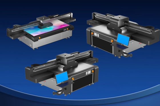 พิมพ์ ความสูงปานกลาง 0-10cm เครื่องพิมพ์ยูวีแบบเดียว พร้อมริโกห์ Gen 5i Nozzle และ AC 220V/50Hz/60HZ Power Supply