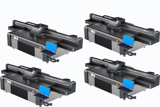 AC 220V / 50Hz / 60HZ แหล่งไฟฟ้า เครื่องพิมพ์ยูวีแบบผ่านเดียว พร้อมจุ Ricoh Gen 5i และความจุหมึก 5L