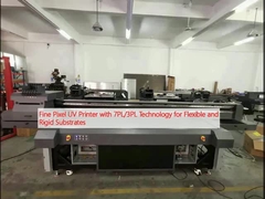เครื่องพิมพ์ UV พิกเซลละเอียด ด้วยเทคโนโลยี 7PL / 3PL สําหรับสับสราตแบบยืดหยุ่นและแข็ง